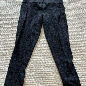 Athleta Salutation Stash Pocket Gravel Tight Size Small  Blue and Black color